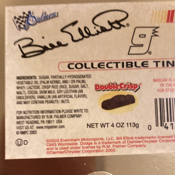 Bill Elliott Collectible Tin NASCAR            # 9 Dodge - Picture 3 of 4